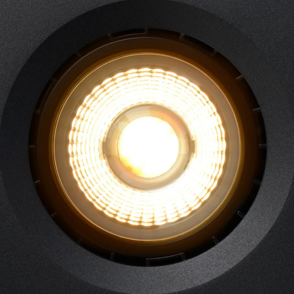 LED plafondspot Fedler hoekig zwart