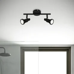 LED plafondspot Flamo IP44 2-lamps justeerbaar