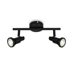 LED plafondspot Flamo IP44 2-lamps justeerbaar