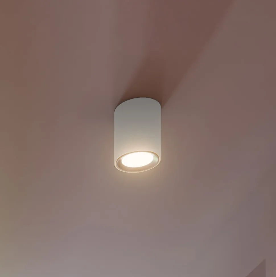 LED plafondspot Landon Smart, wit, hoogte 14 cm