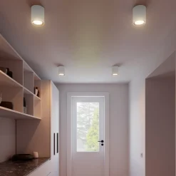 LED plafondspot Landon Smart, wit, hoogte 14 cm