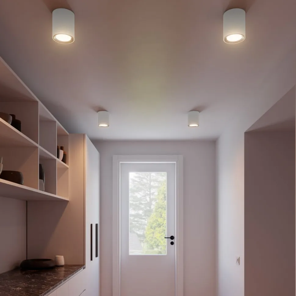 LED plafondspot Landon Smart, wit, hoogte 14 cm