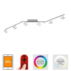 LED plafondspot LOLAsmart Sabi, 6-lamps