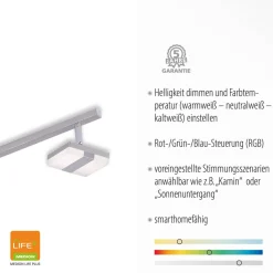 LED plafondspot LOLAsmart Sabi, 6-lamps