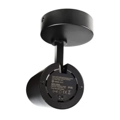 LED plafondspot Lucea, verstelbaar, 20 W zwart