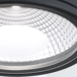 LED plafondspot Sputnik IP65 Ø 14,5 cm zwart