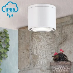 LED plafondspot Sputnik IP65 Ø 14,5 cm wit