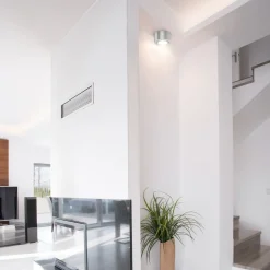 LED plafondspot Tube, zilverkleurig