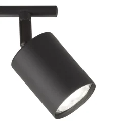 LED plafondspot Vano zwart, 2-lamps