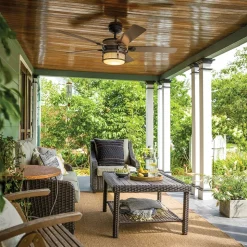 LED plafondventilator Ahrendale, IP44