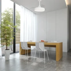 LED plafondventilator Alaska Mini wit DC stil Ø 91 cm CCT