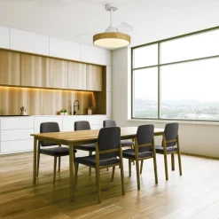 LED plafondventilator Alaska Mini hout DC stil Ø 91 cm CCT