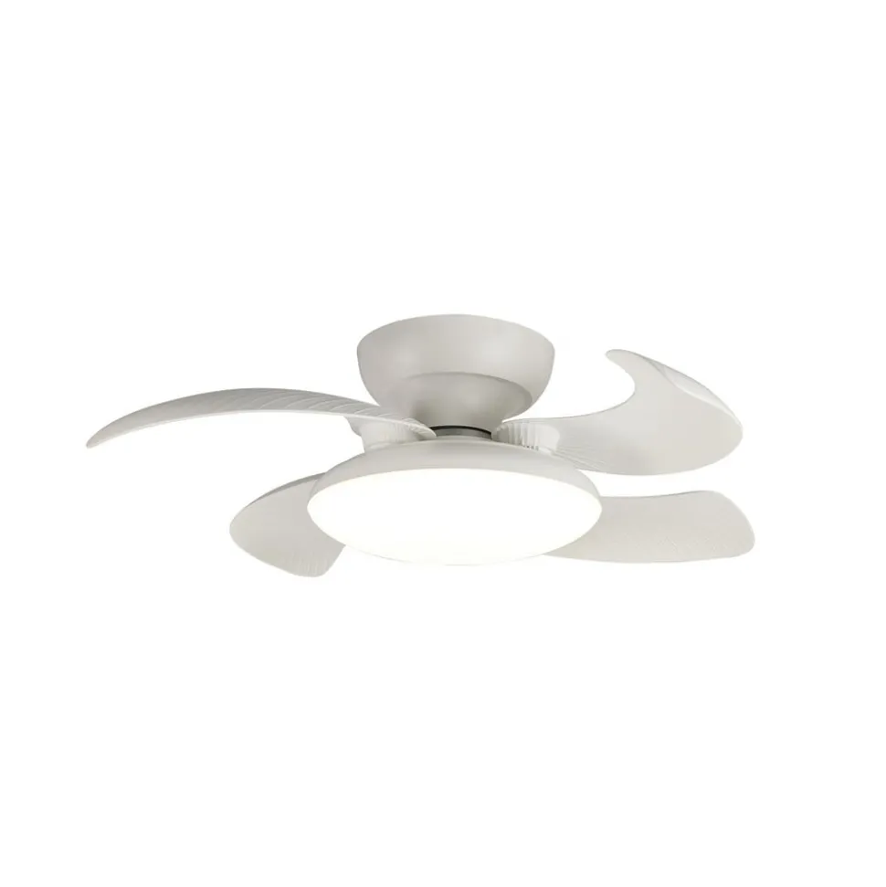 LED plafondventilator Aloha wit DC-motor stil Ø 90 cm CCT