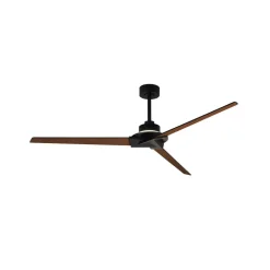 LED plafondventilator Brisa zwart/hout DC stil 175 cm CCT