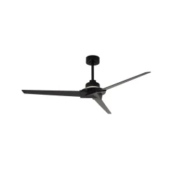 LED plafondventilator Brisa Mini zwart/hout stil 150 cm CCT