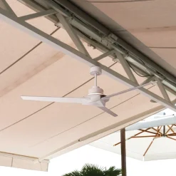 LED plafondventilator Brisa Mini wit DC stil Ø 150 cm CCT