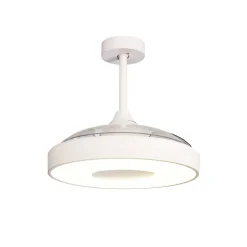 LED plafondventilator Coin wit DC-motor stil Ø 106 cm CCT