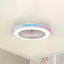 LED plafondventilator Gamer wit DC stil Ø 47 cm CCT RGB
