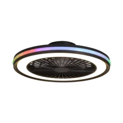 LED plafondventilator Gamer Big zwart DC stil 56 cm CCT RGB