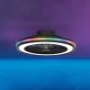 LED plafondventilator Gamer zwart DC stil Ø 47 cm CCT RGB