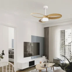 LED plafondventilator Infinity houtlook DC stil Ø 93 cm CCT