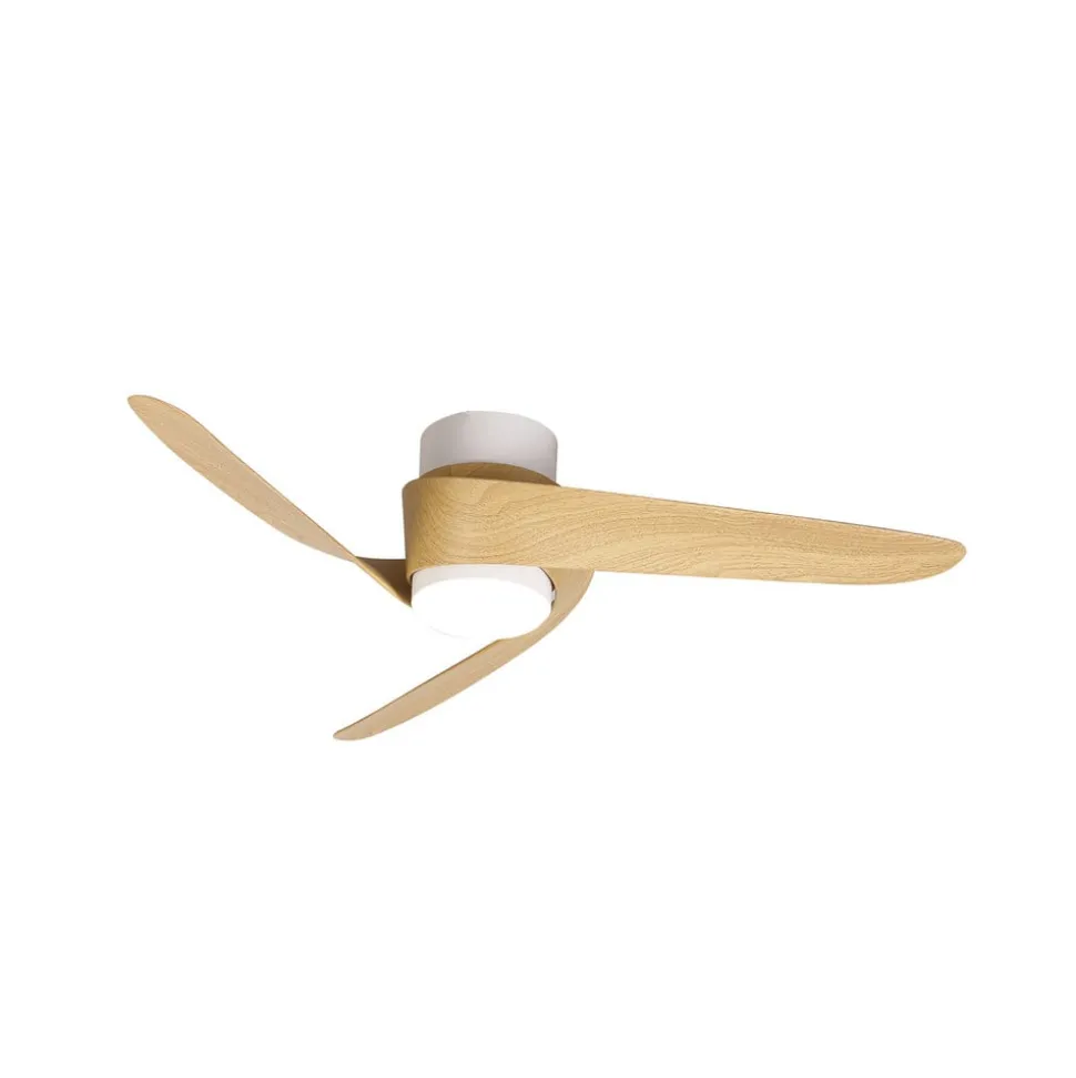 LED plafondventilator Island houtlook DC stil Ø 102 cm CCT