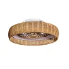 LED plafondventilator Kilimanjaro, CCT, rotan