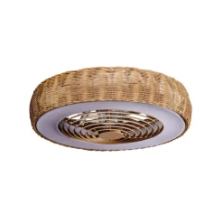 LED plafondventilator Kilimanjaro, CCT, rotan
