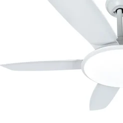 LED plafondventilator Lucande Divian, wit, DC, stil, CCT