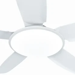 LED plafondventilator Lucande Divian, wit, DC, stil, CCT
