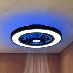 LED plafondventilator met licht Arioso, stil, Ø 54 cm, CCT