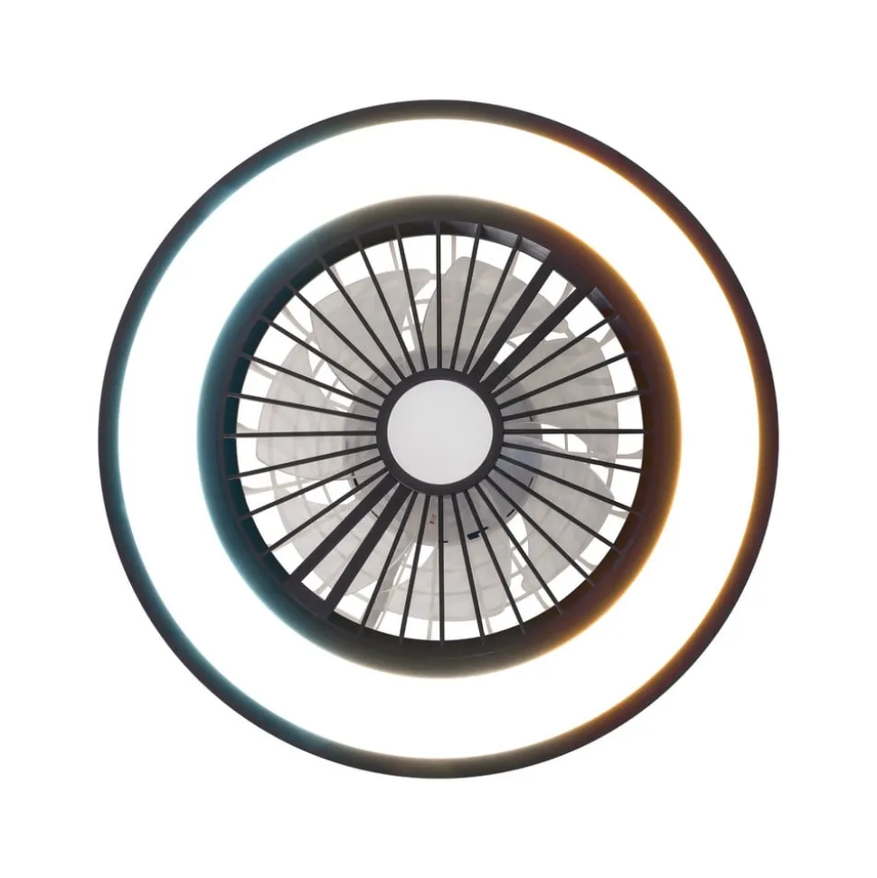 LED plafondventilator met licht Arioso, stil, Ø 54 cm, CCT