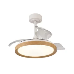 LED plafondventilator Mistral Mini hout DC stil Ø 91 cm CCT