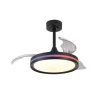LED plafondventilator North zwart DC stil Ø 91 cm CCT RGB