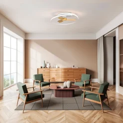 LED plafondventilator Ocean wit/hout DC stil Ø 78 cm CCT