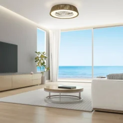 LED plafondventilator Polinesia Nautica DC stil Ø 65 cm CCT