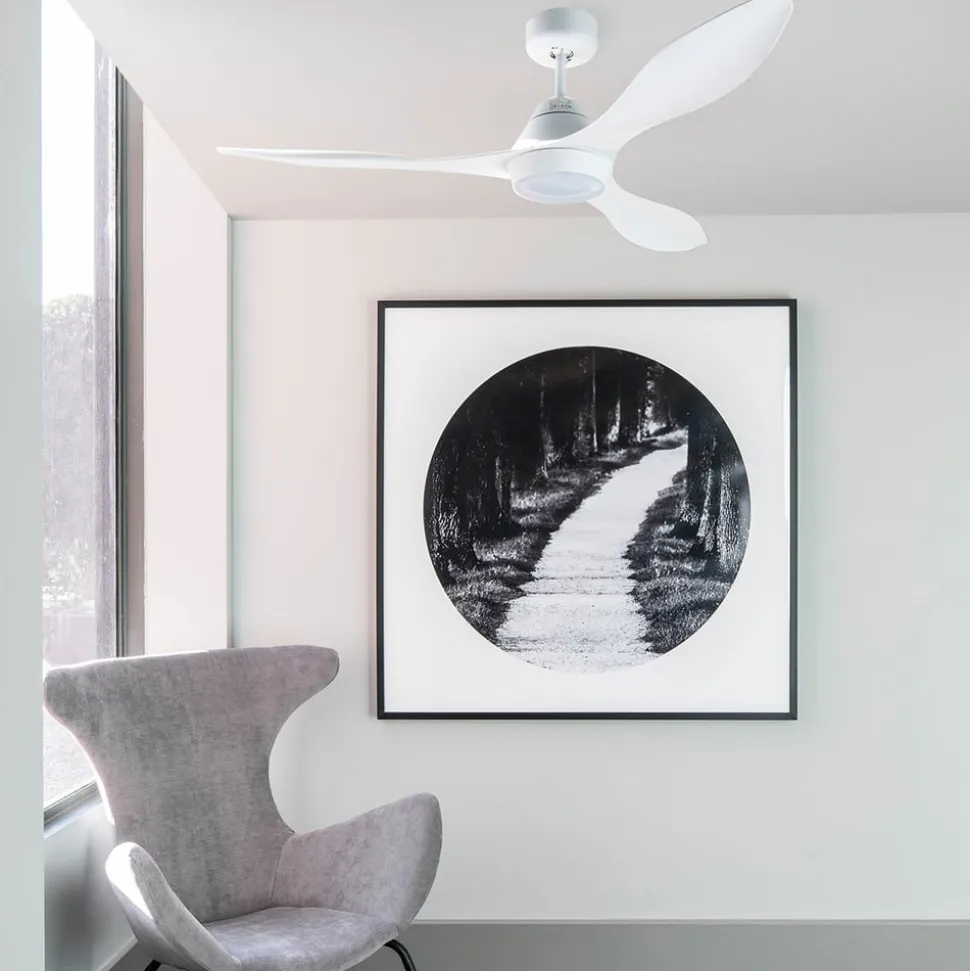 LED plafondventilator Polaris L, drievleugelig wit