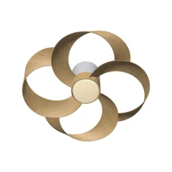 LED plafondventilator Rose hout DC-motor stil Ø 65 cm CCT