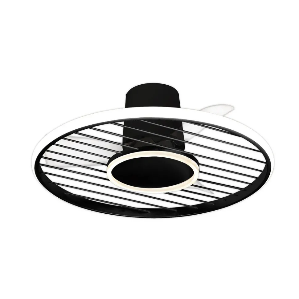 LED plafondventilator Soho zwart DC-motor stil Ø 66 cm CCT