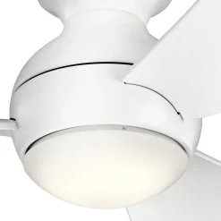 LED plafondventilator Sola, IP23 wit mat