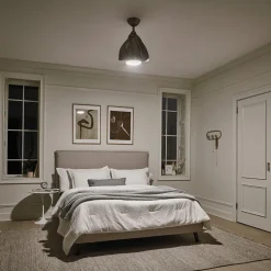 LED plafondventilator Terna nikkel/crème