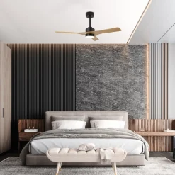 LED plafondventilator Thai hout DC-motor stil Ø 122 cm CCT