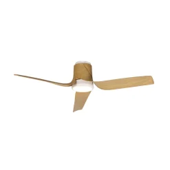 LED plafondventilator Ushuaia hout DC stil Ø 134 cm CCT