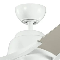 LED plafondventilator Zeus 3 vleugels wit-zilver