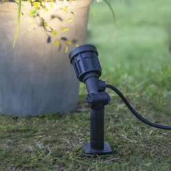 LED prikspot 418-92-1, zwart draaibaar kunststof