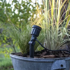 LED prikspot 418-92-1, zwart draaibaar kunststof