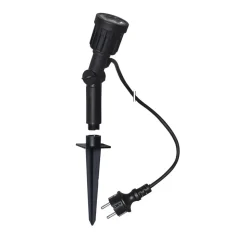 LED prikspot 418-92-1, zwart draaibaar kunststof