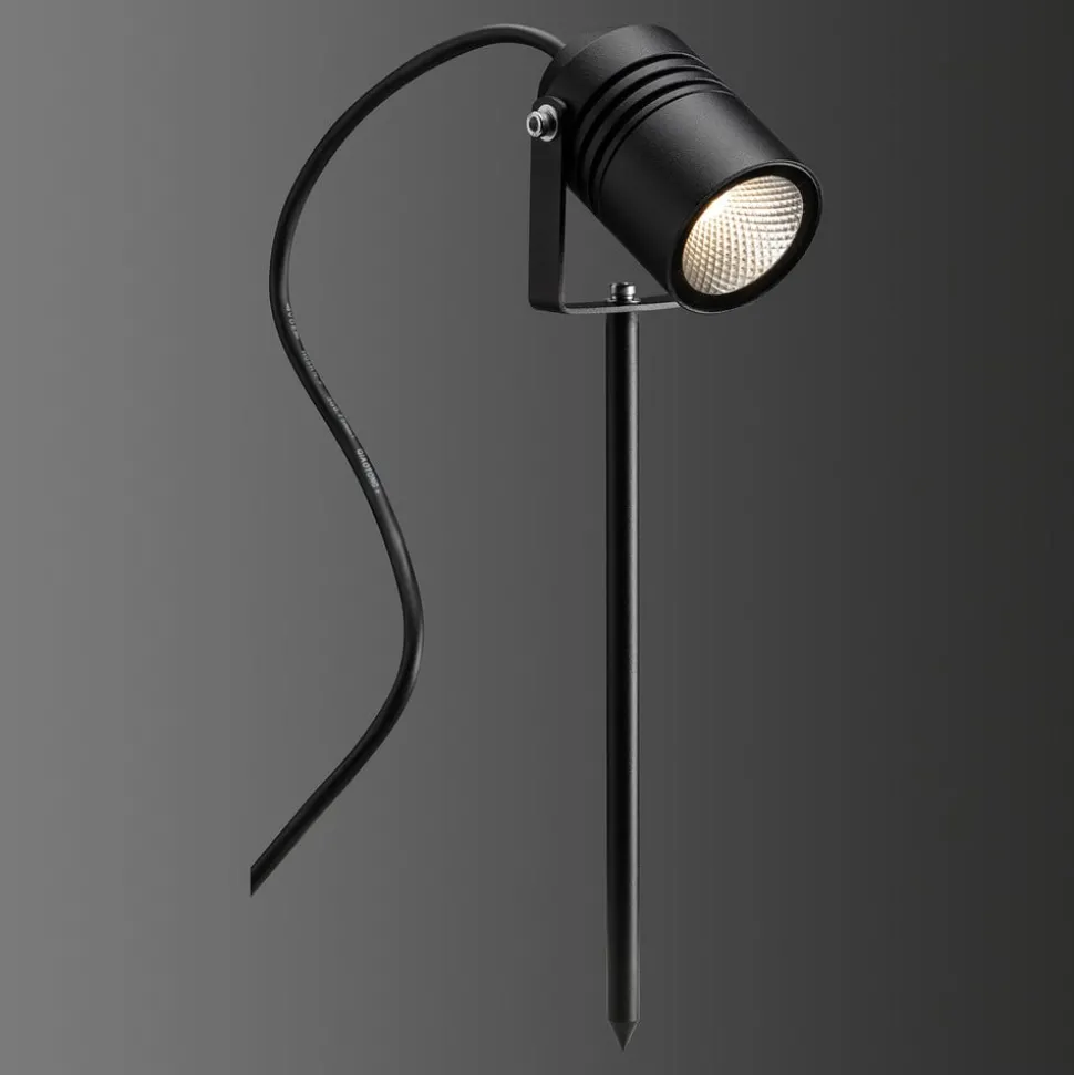 LED prikspot 5018, zwart, IP65