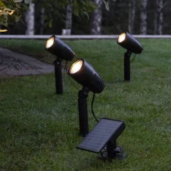 LED prikspot op zonne-energie Powerspot set van 3