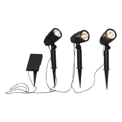 LED prikspot op zonne-energie Powerspot set van 3